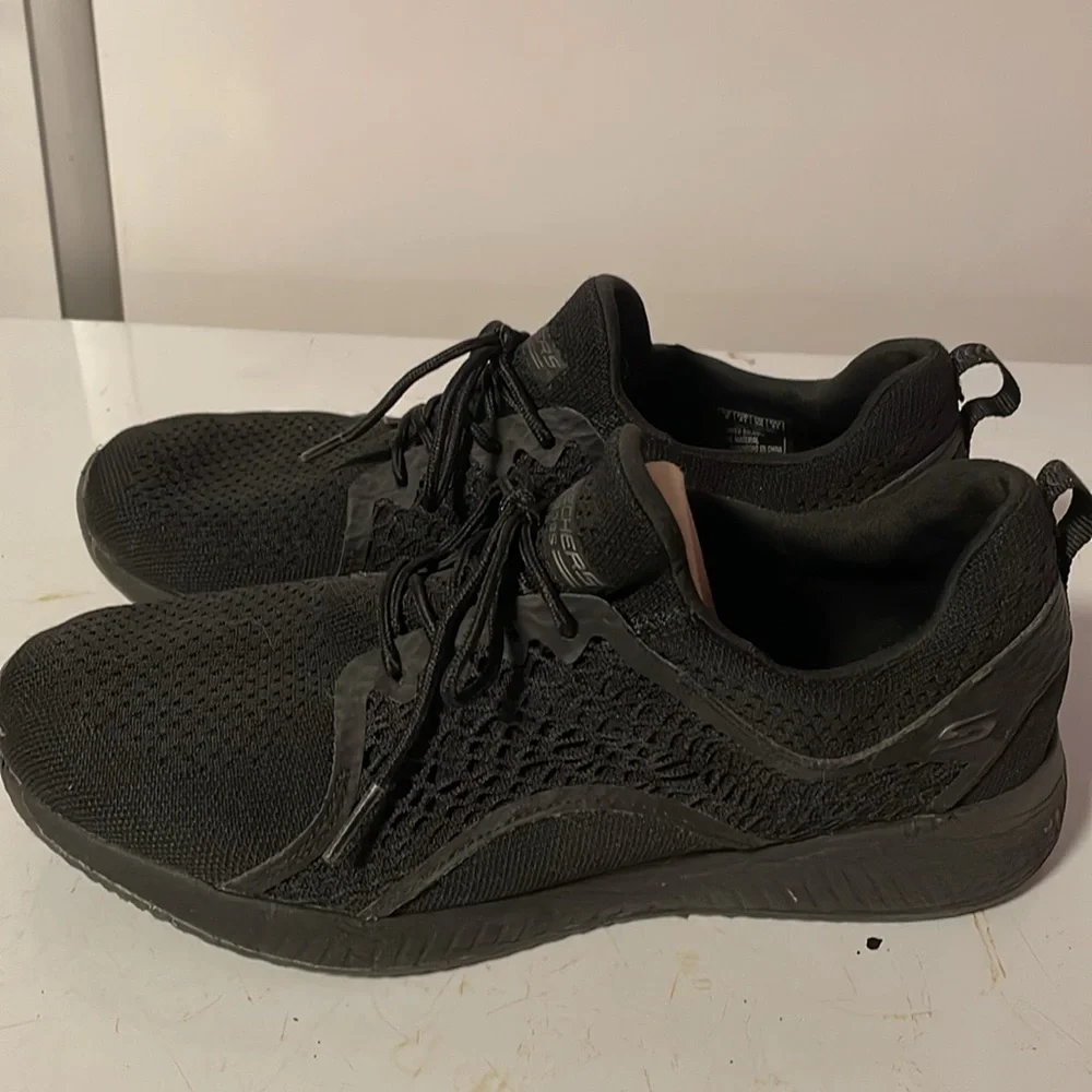Lightweight Running/Tennis Shoes Non Slip Gym Workout Shoes Black/Grey - Picture 3 of 8